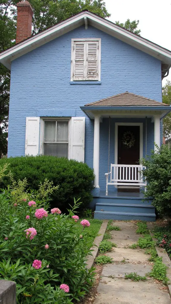 charming denim blue exterior