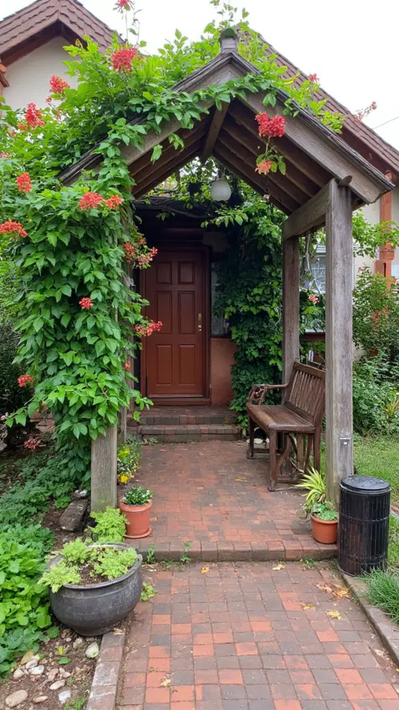 charming entryway decorative arbor