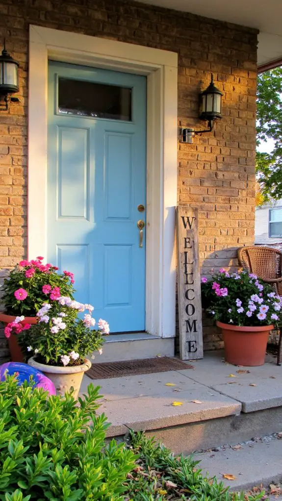 charming front door makeover