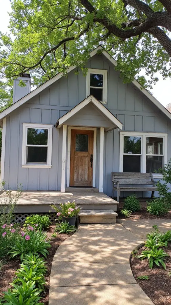 charming gray and wood