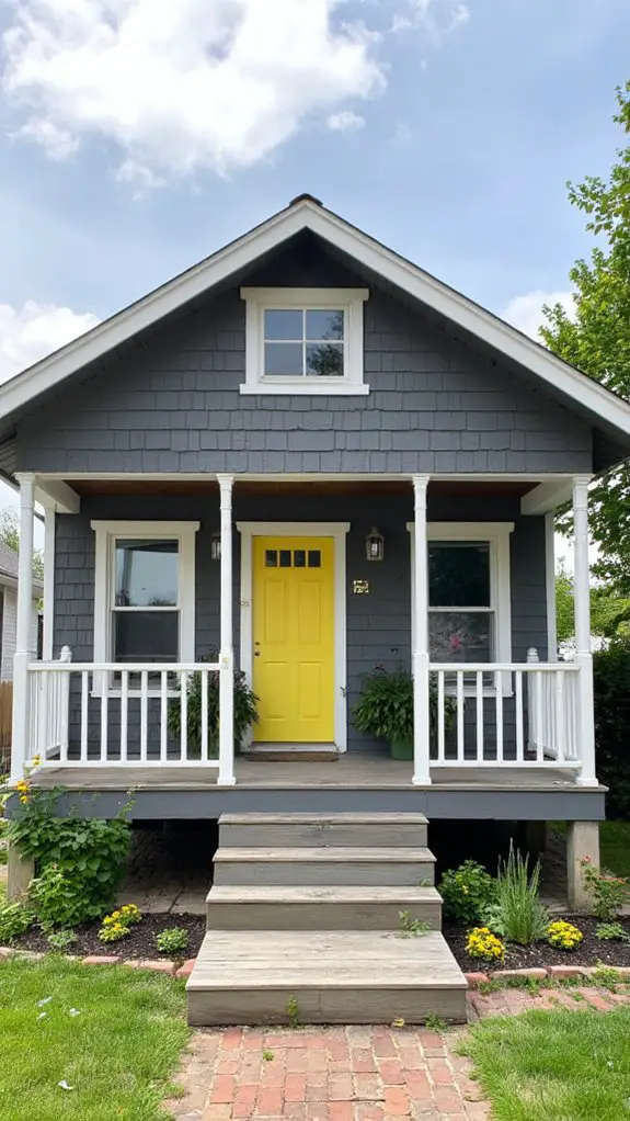 charming gray and yellow