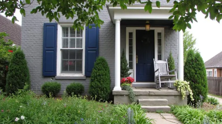 charming gray house shutters