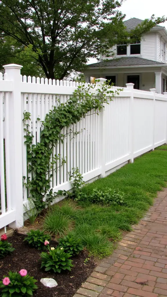 charming low maintenance privacy fence