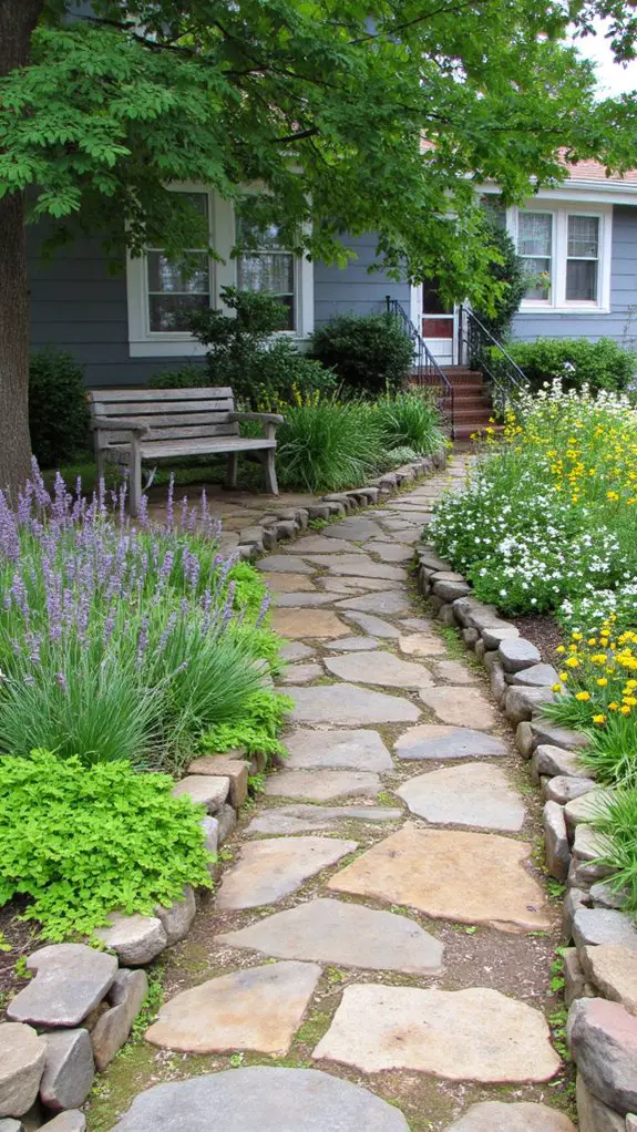 charming natural stone pathways