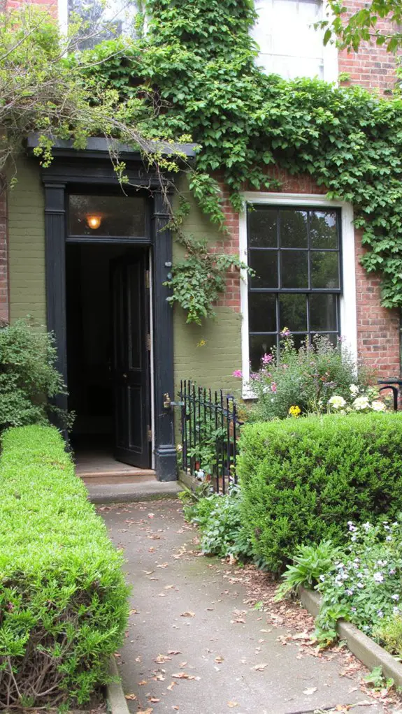 charming olive green cottage