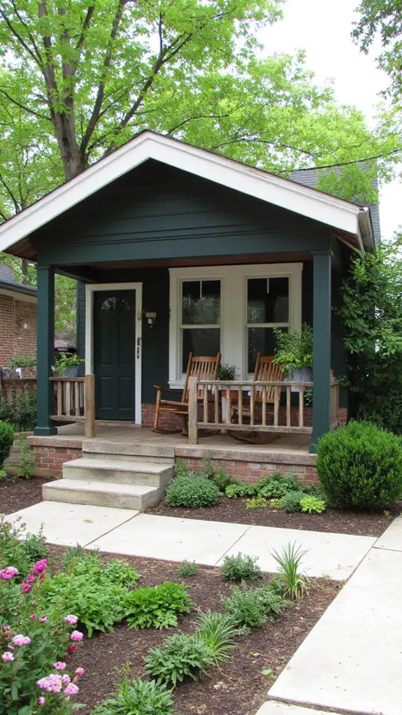 charming porch and greenery