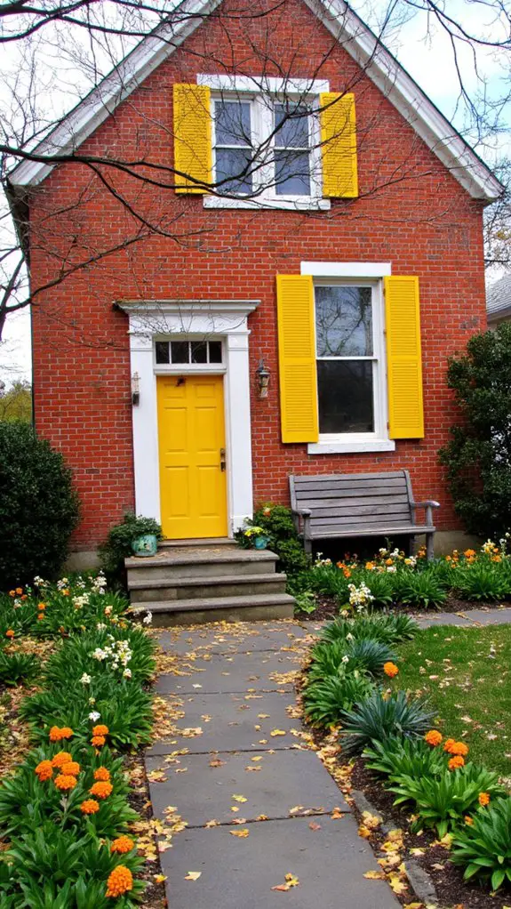 charming red brick home