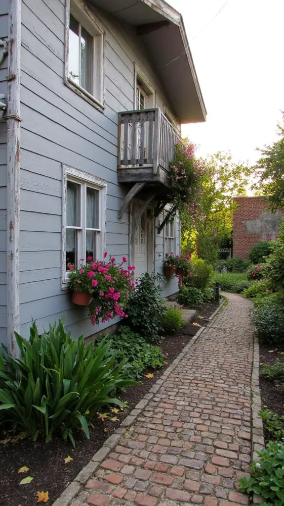 charming rustic balcony retreat