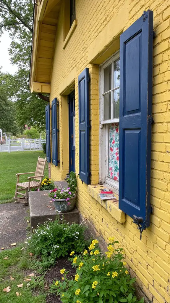 charming rustic farmhouse shutters