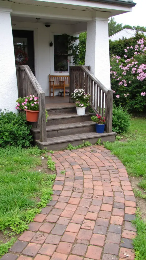 charming rustic stone pathways
