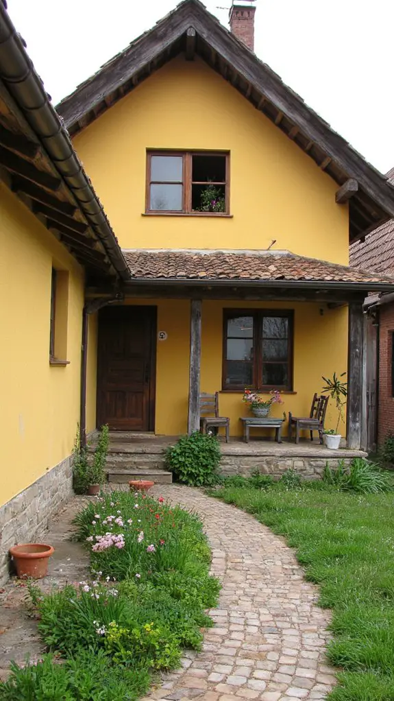 charming rustic yellow beams