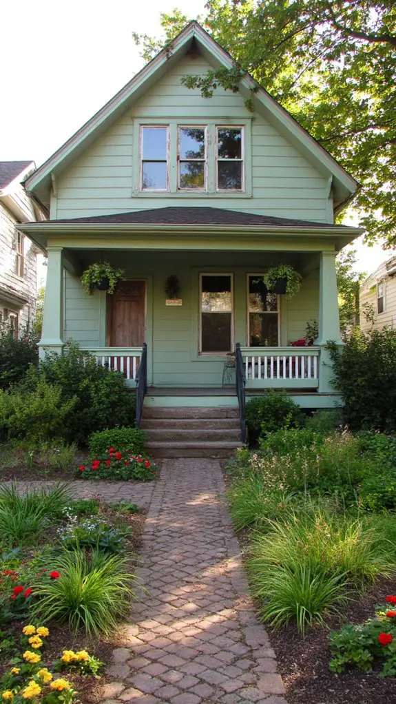 charming sage green retreat