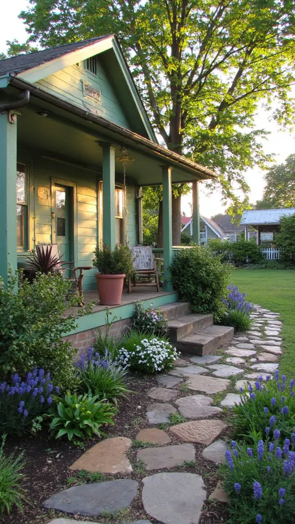 charming stone pathways garden