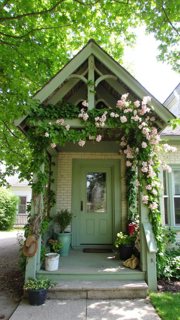 charming trellis for climbing plants