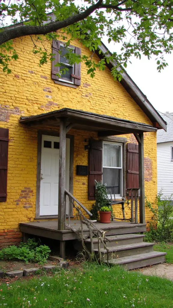 charming vibrant brick farmhouse