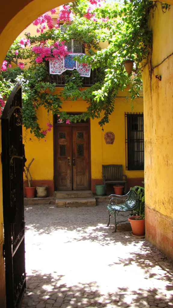 charming vibrant courtyard oasis