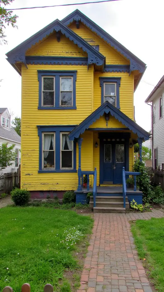 charming victorian color contrast