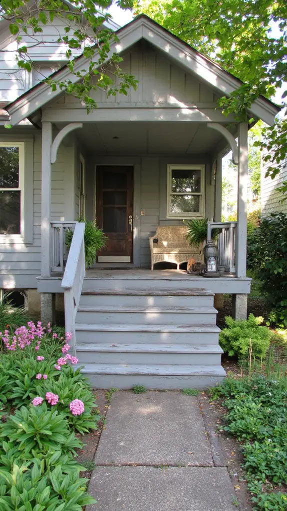 charming vintage gray cottage
