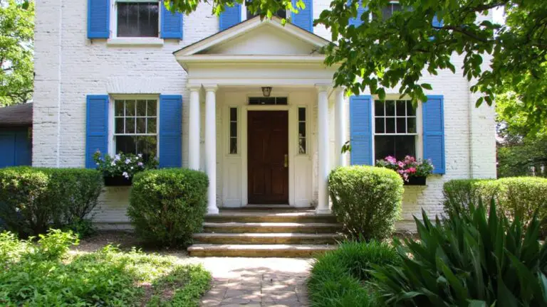 charming white house exterior