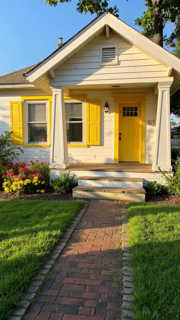 charming yellow accented ranch