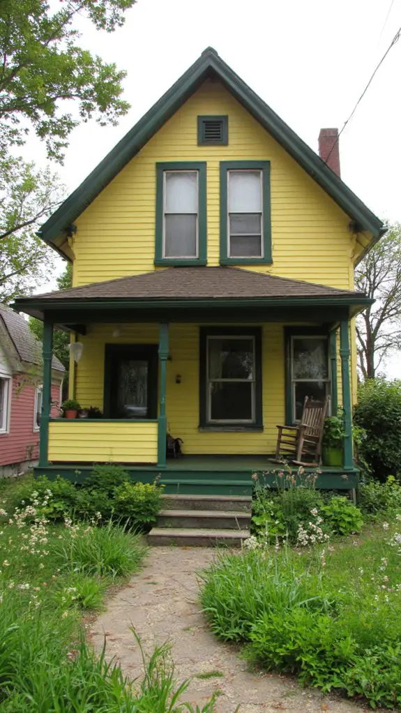charming yellow and green