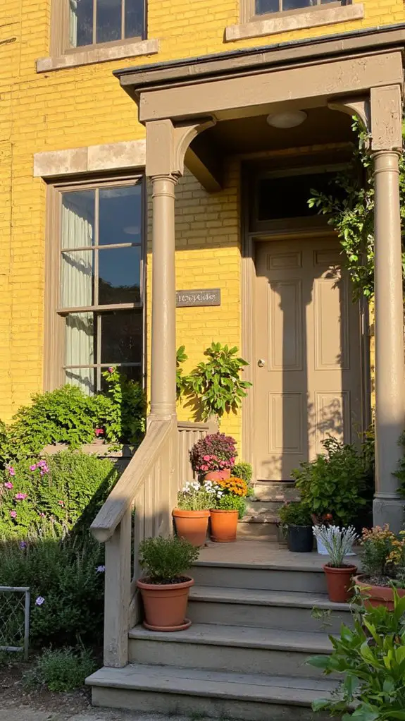 charming yellow brick elegance