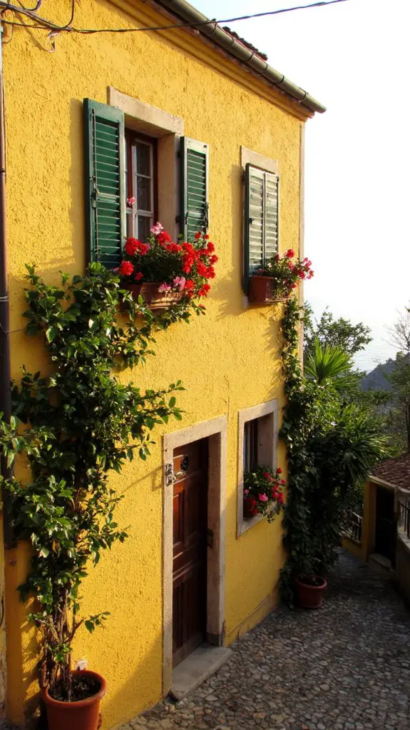 charming yellow coastal home
