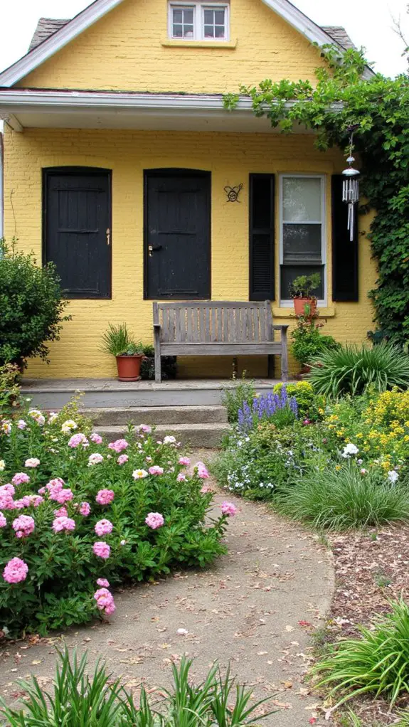 charming yellow cottage home