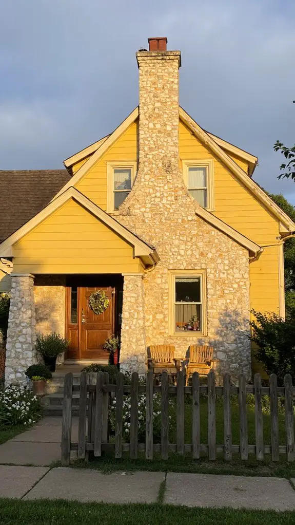 charming yellow farmhouse aesthetics