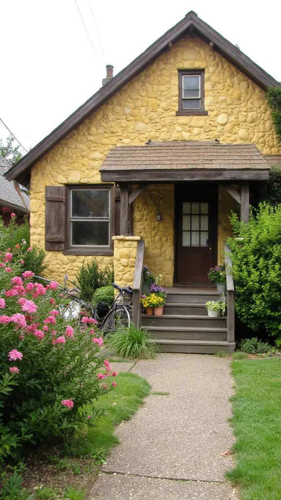 charming yellow fieldstone beauty