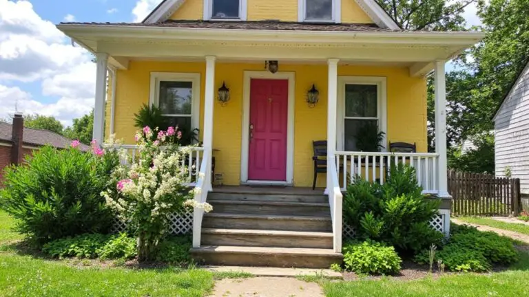 charming yellow house exterior