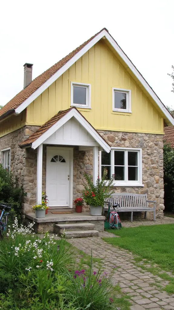 charming yellow stone combination