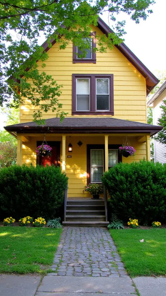 charming yellow tudor elegance