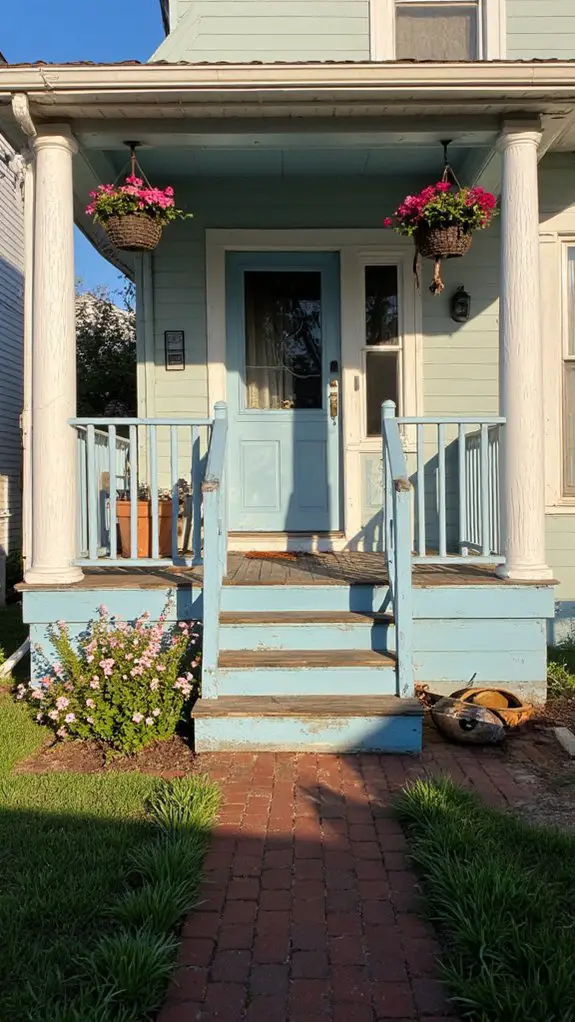 cheerful baby blue exterior
