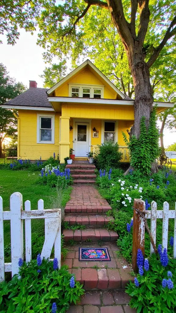 cheerful bungalow in nature