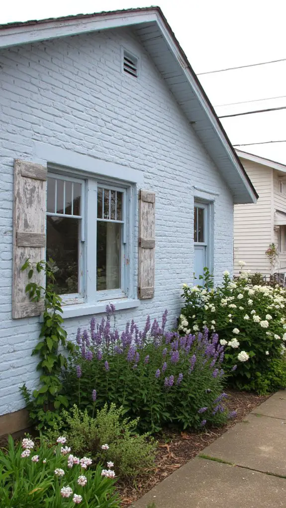 cheerful calming home exterior