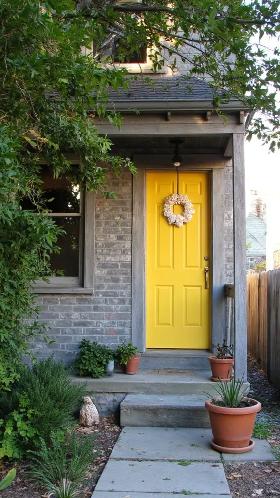 cheerful door coastal charm