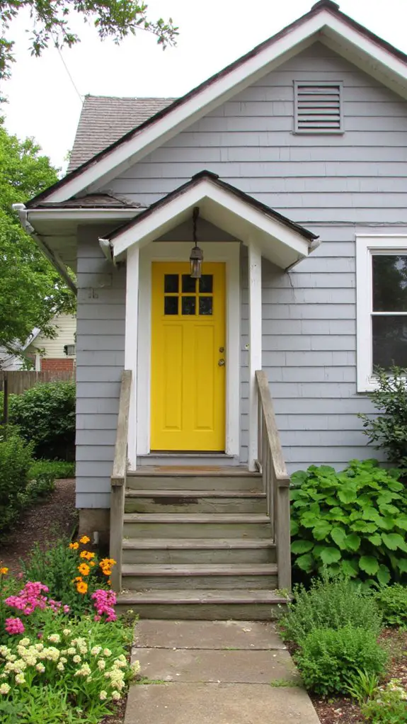 cheerful gray and yellow