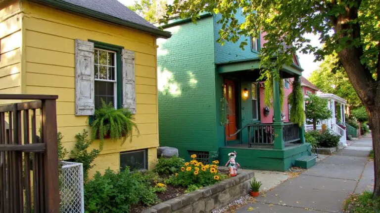 cheerful green and yellow homes