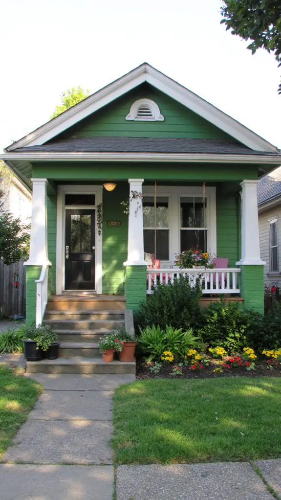 cheerful green home charm