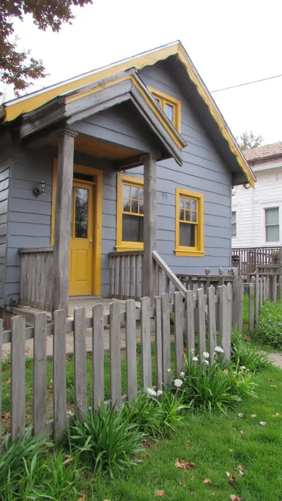 cheerful mustard yellow contrast