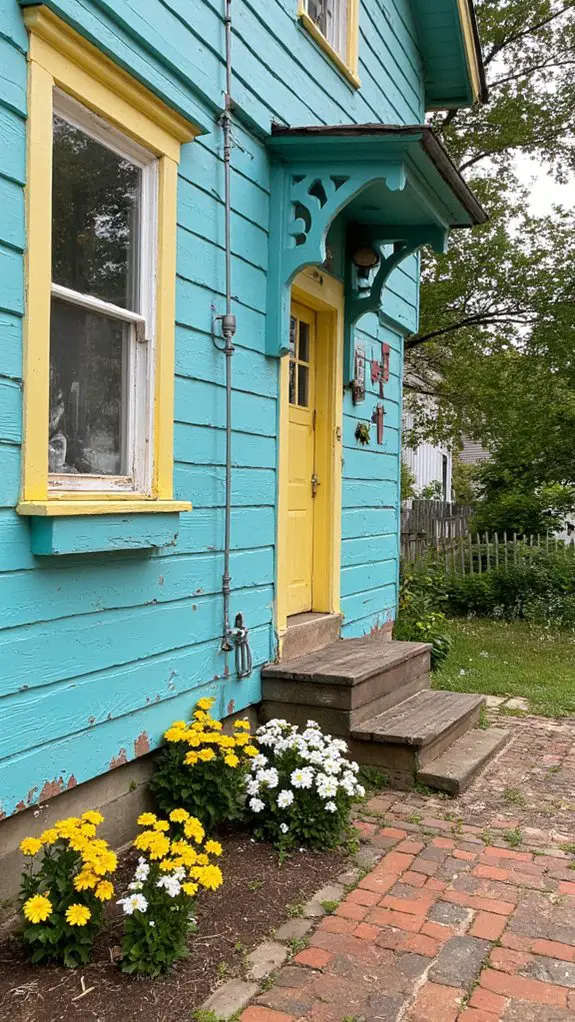 cheerful rustic farmhouse palette