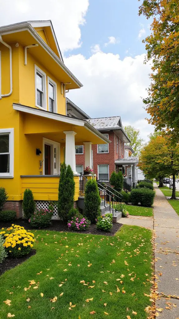 cheerful unique matte yellow homes