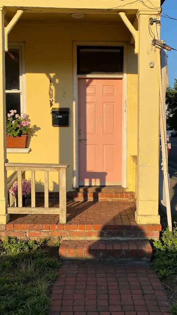 cheerful yellow and pink