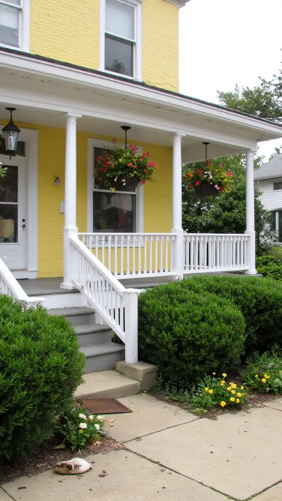 cheerful yellow and white