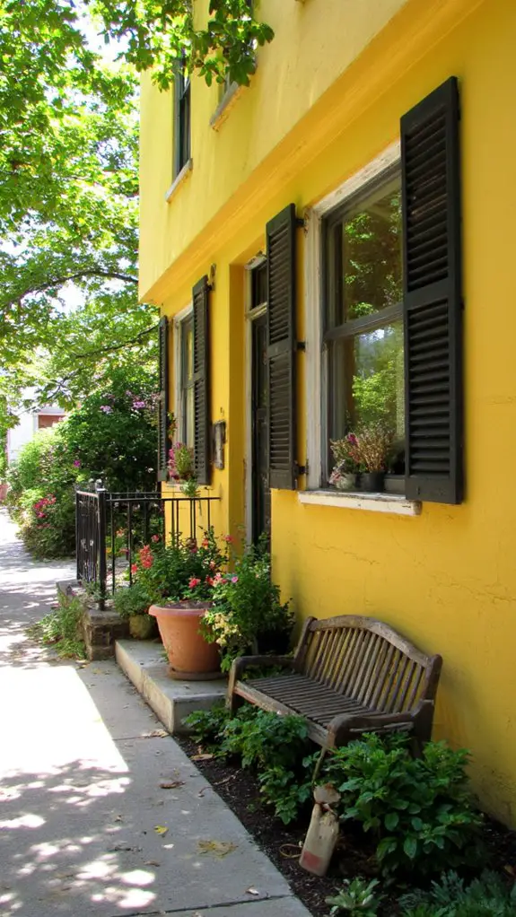 cheerful yellow bungalow sanctuary