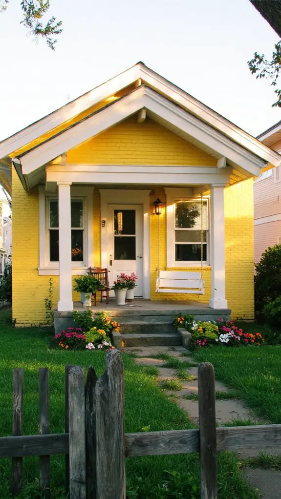 cheerful yellow crisp white