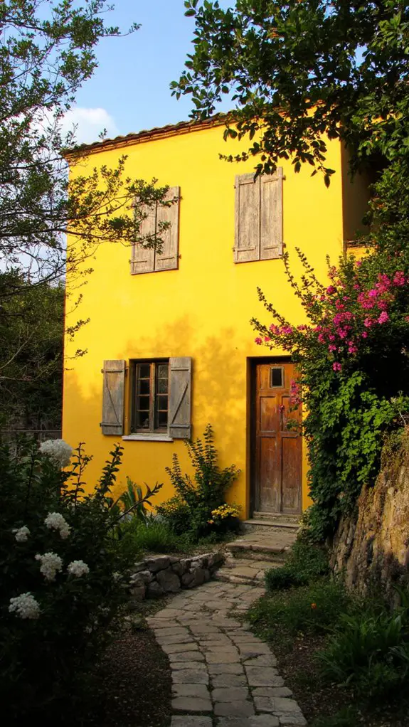 cheerful yellow home oasis