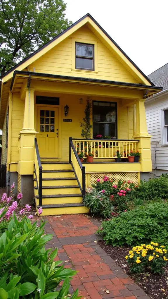 cheerful yellow sleek black