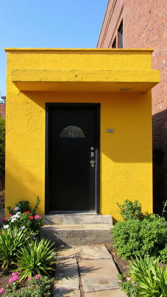 cheerful yellow sleek black